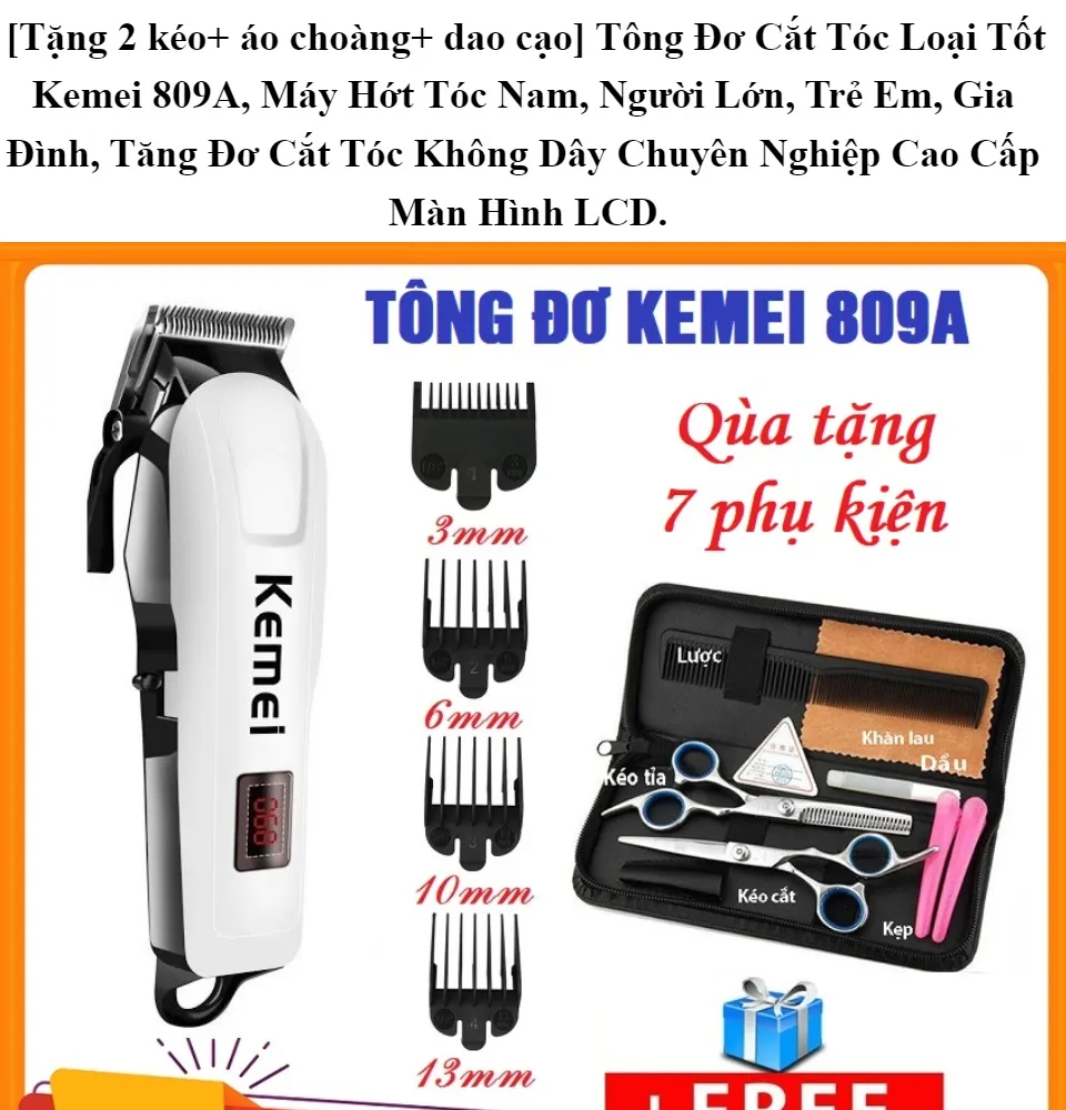 Tặng 2 kéo - Để hoàn thiện bộ sưu tập chăm sóc tóc của bạn, hãy lựa chọn sản phẩm tặng kèm 2 kéo đi cùng. Đây chắc chắn là món quà hấp dẫn và đầy ý nghĩa dành cho bạn. Hãy chắc chắn đặt mua ngay để không bỏ lỡ cơ hội này.