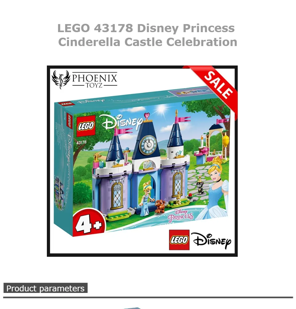 lego disney princess cinderella castle