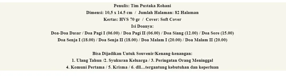 5 DOA DOA DASAR KHATOLIK, 