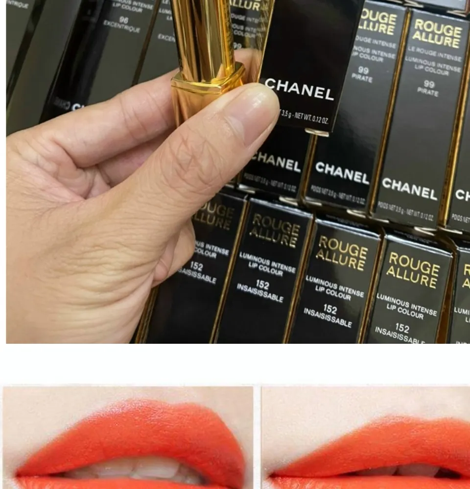 Review son Chanel 96 Excentrique chính hãng  Màu Cam Tươi