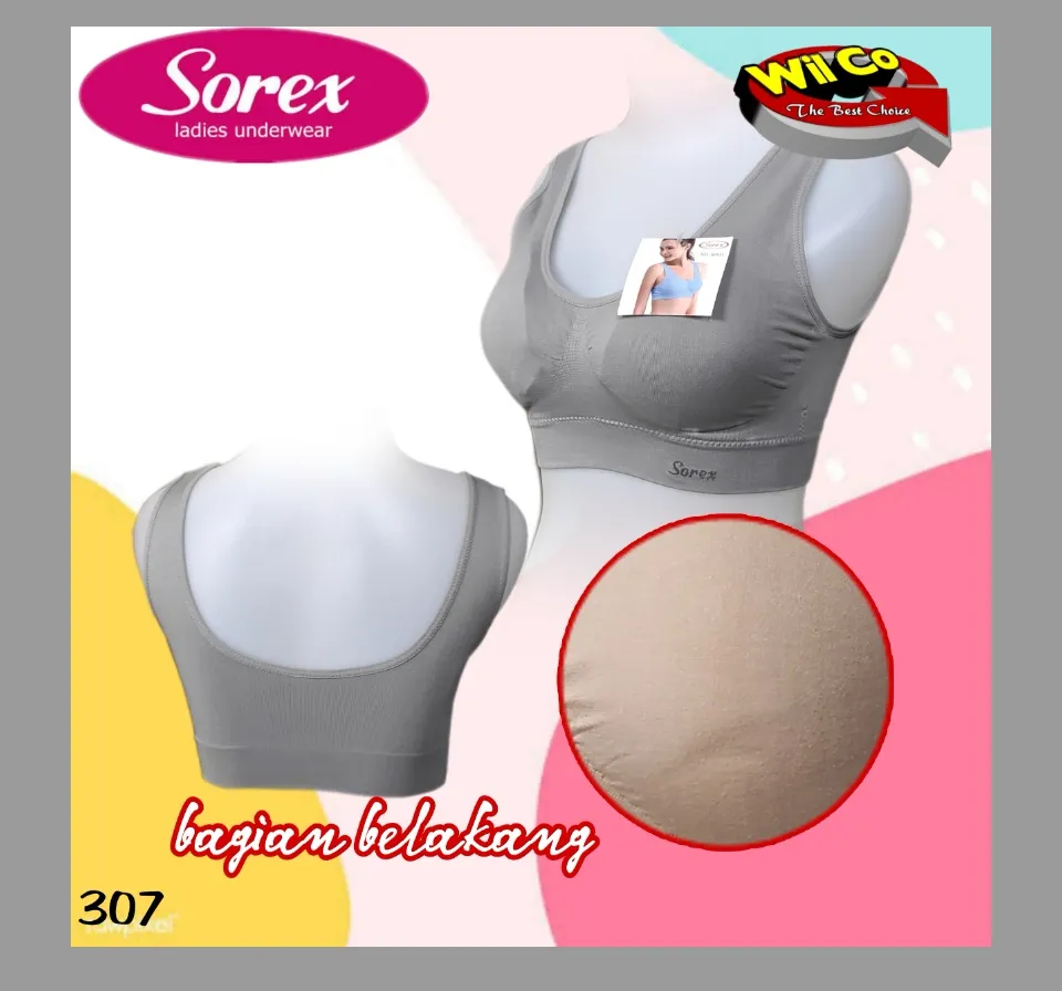 Sorex Bra - Sp 021 - Tanpa Kawat - Active Sport Olahraga Stretch - Biru