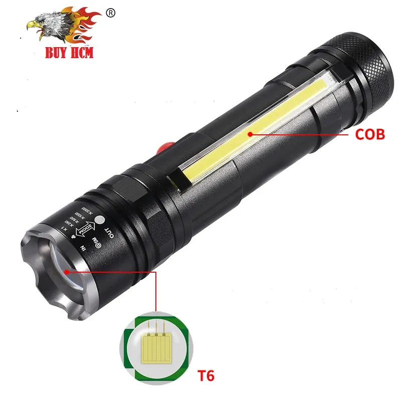 Đèn pin cầm tay ,đèn pin sạc xe đạp - Đèn pin siêu sáng tầm xa LED