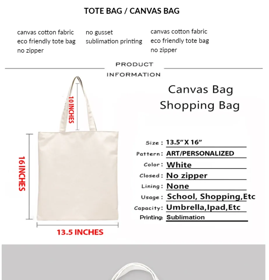 Update 159+ canvas tote bag measurements super hot esthdonghoadian