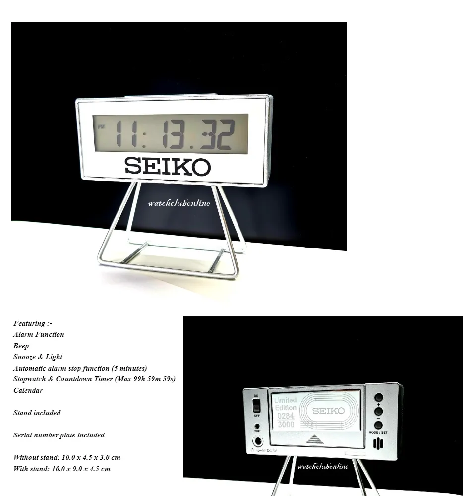 Seiko Table Clock QHL087S (Limited Edition of 3,000 Pieces) QHL087 087S  QHL-087 | Lazada Singapore