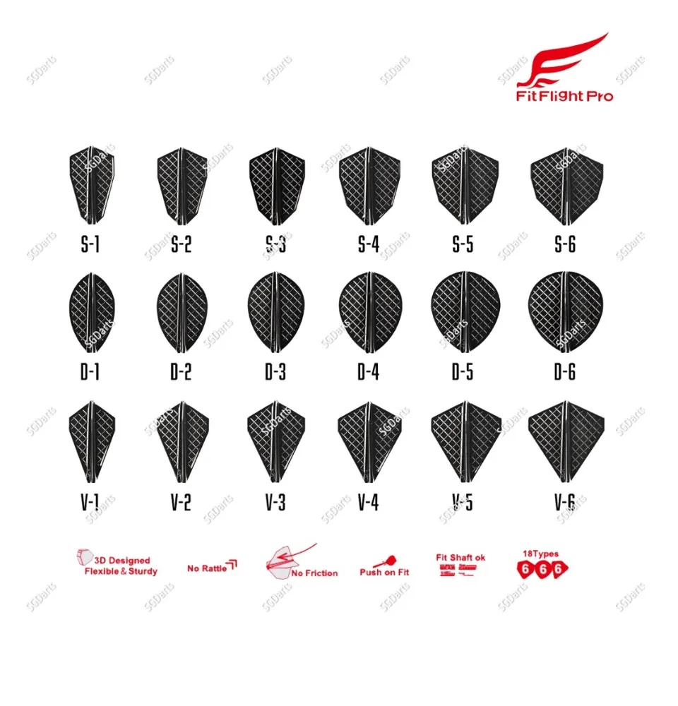 different types of dart flights