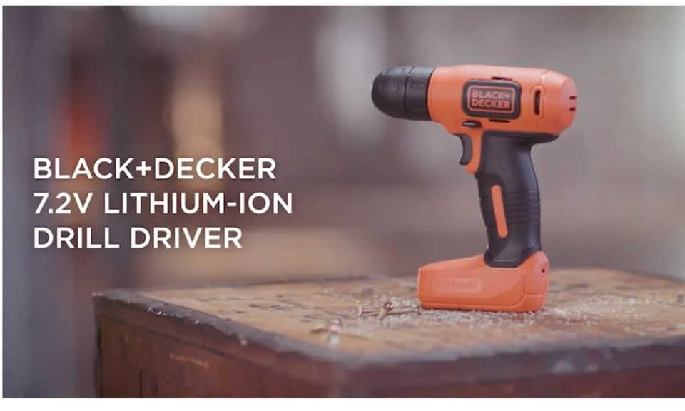 BLACK & DECKER BDCD8K 7.2V Li-Ion Cordless Drill Driver With Micro