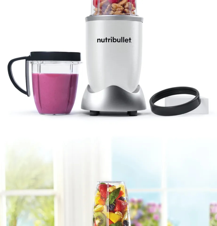 NutriBullet 600W Personal Blender, White, Personal Compact Power Blender  Smoothie Juice & Nutrient Extractor