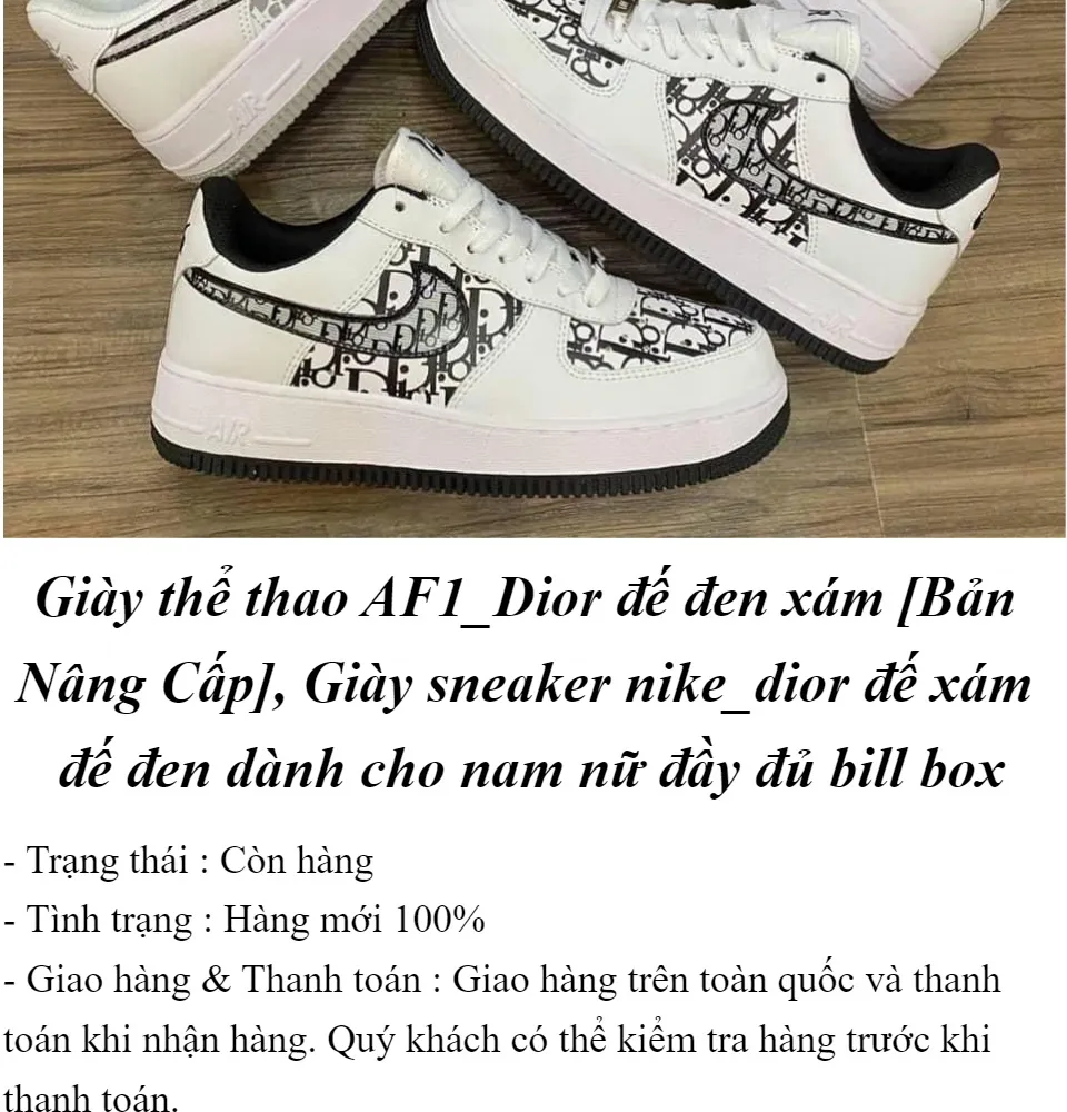 Giày Nike Air Jordan 1 x Dior có gì HOT Shop giày Replica