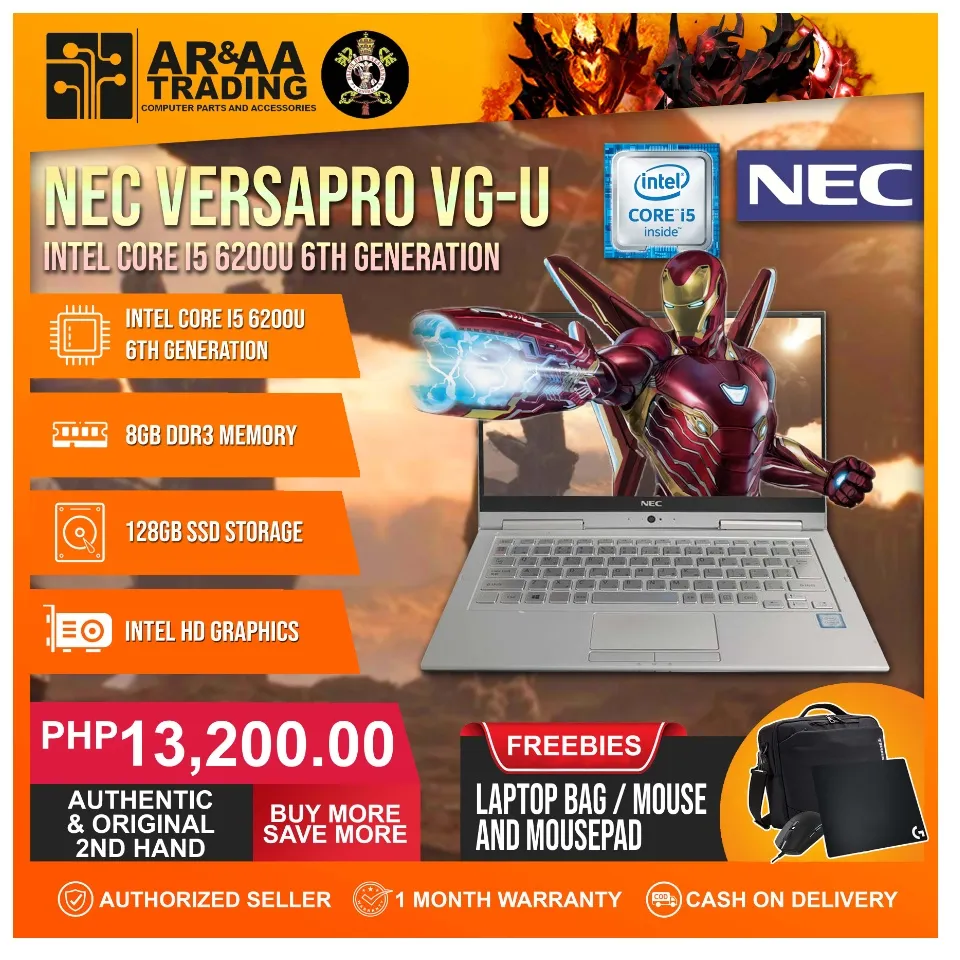 💻 Laptop NEC Versapro VG-U Intel Core i5 6200U 6th Gen 8GB DDR3