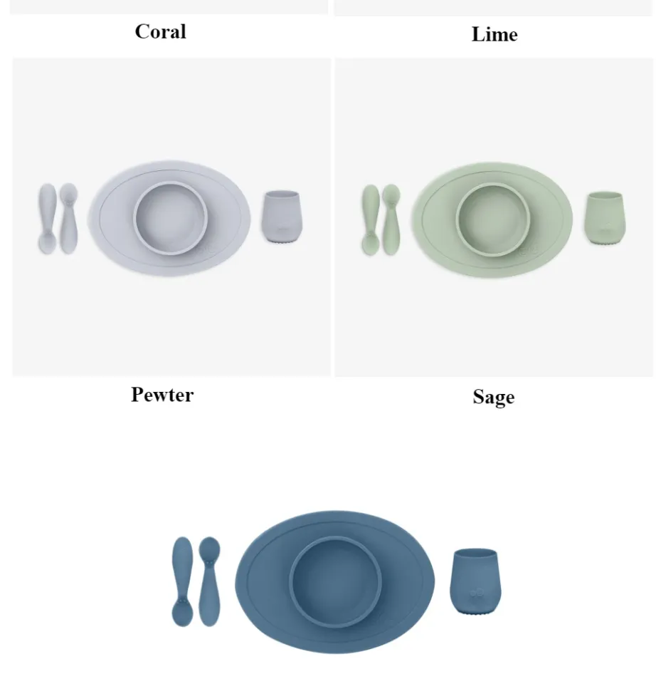 EZPZ - First Foods Set (Tiny Spoons, Tiny Bowl 5oz & Tiny Cup 2oz