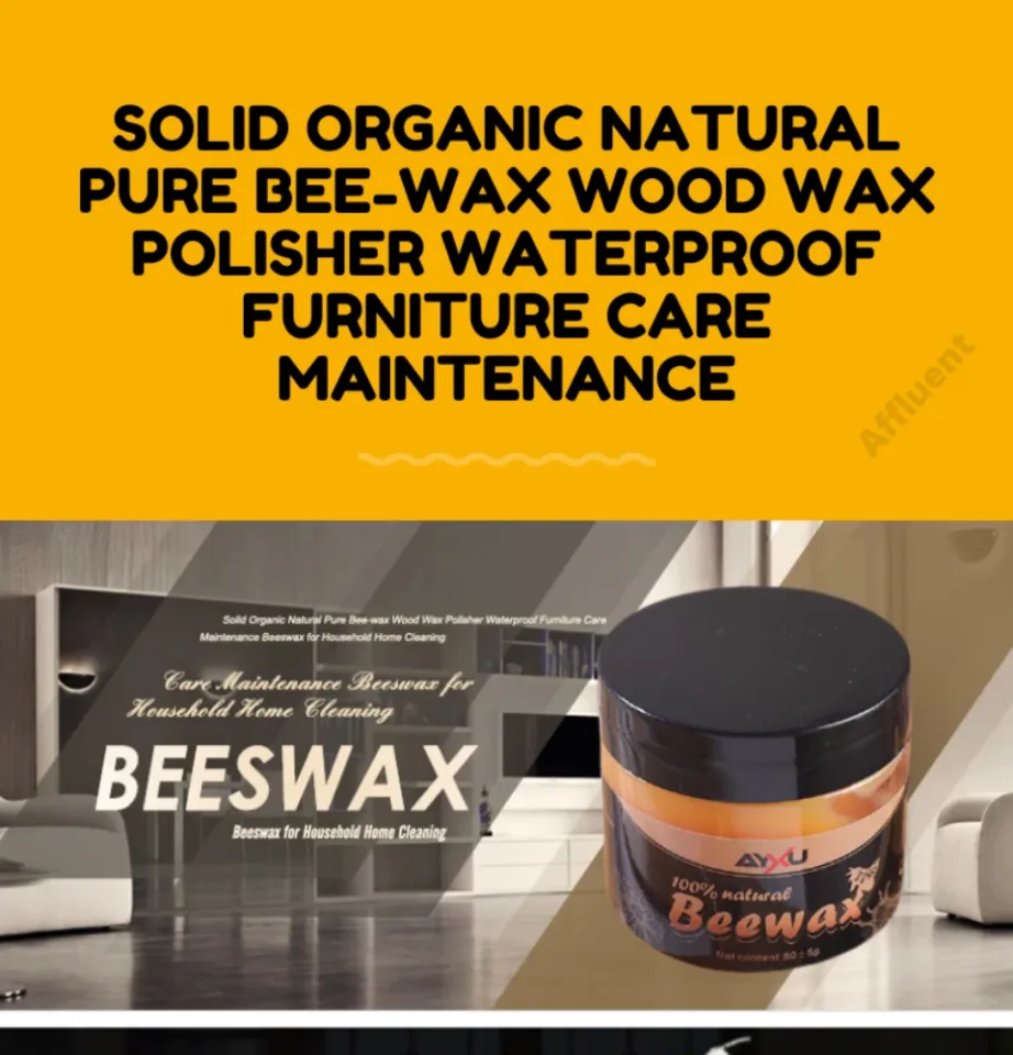 Solid Organic Natural Pure Bee-wax Wood Wax Polisher Waterproof