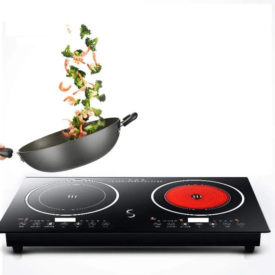 Evergreen Home 1800W Double Digital Induction cooker Cooktop