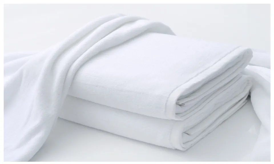 White Classic Luxury White Bath Towels Large - Circlet Egyptian Cotton