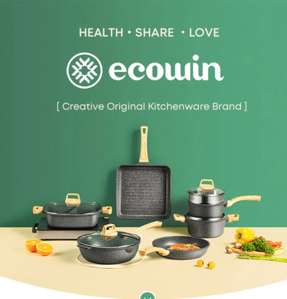 Ecowin Granite Non Stick Deep Frying Pan – ecowinshop