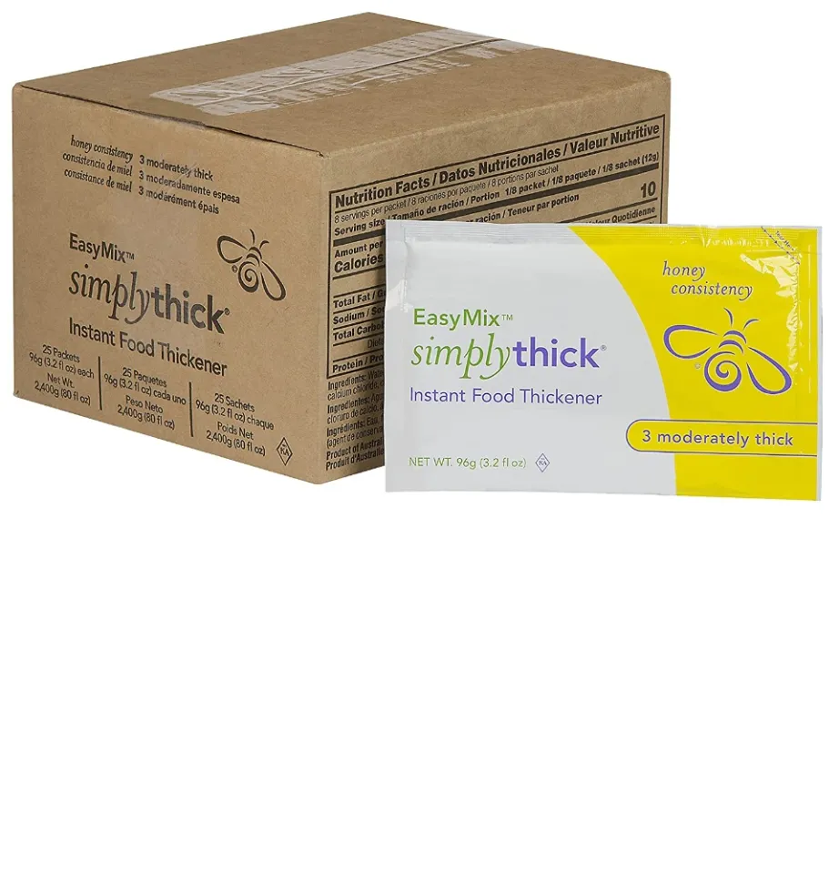 SimplyThick EasyMix | 92 Servings | Gel Thickener for Those with Dysphagia & Swallowing Disorders | Won't Alter The Taste of Liquid | Easy to Prepare