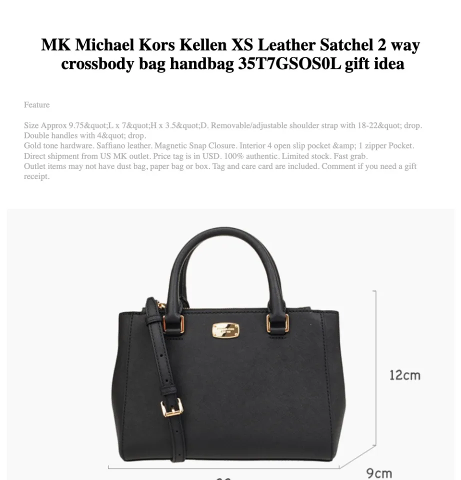 Michael Kors Sandrine Studded Saffiano Leather Crossbody Bag