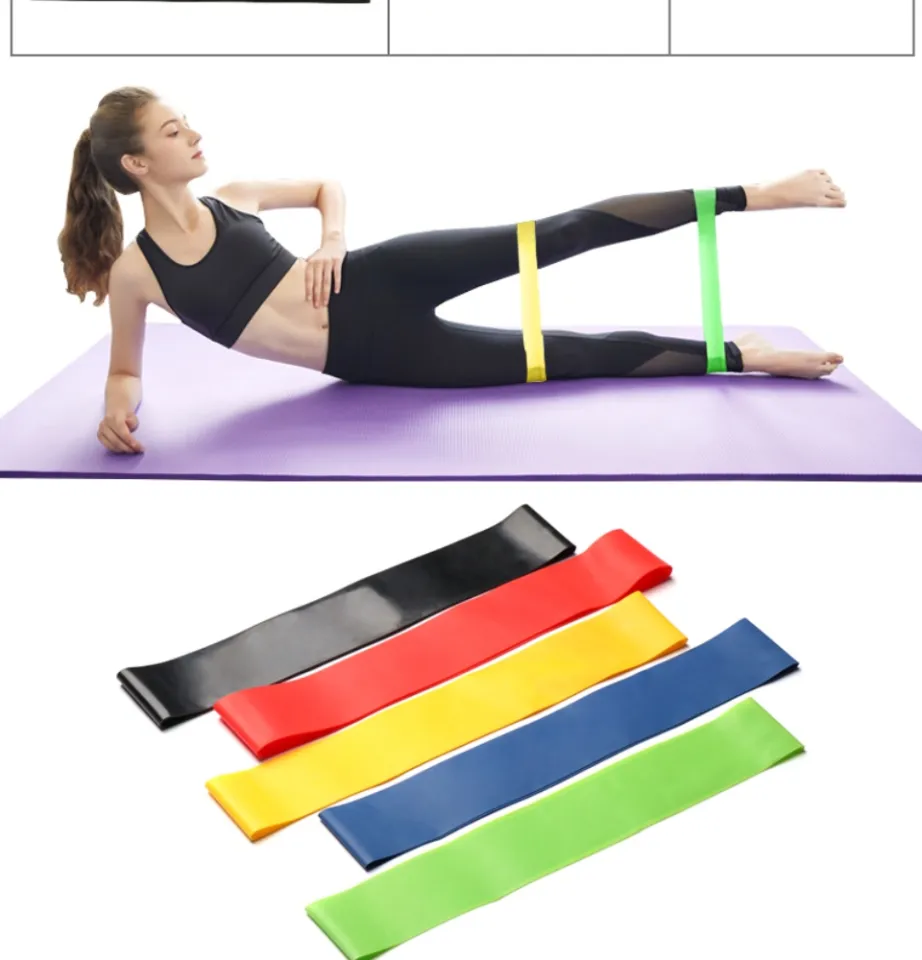 5 in 1 Resistance Band Set Exercise Loops Latex Elastic Bands for