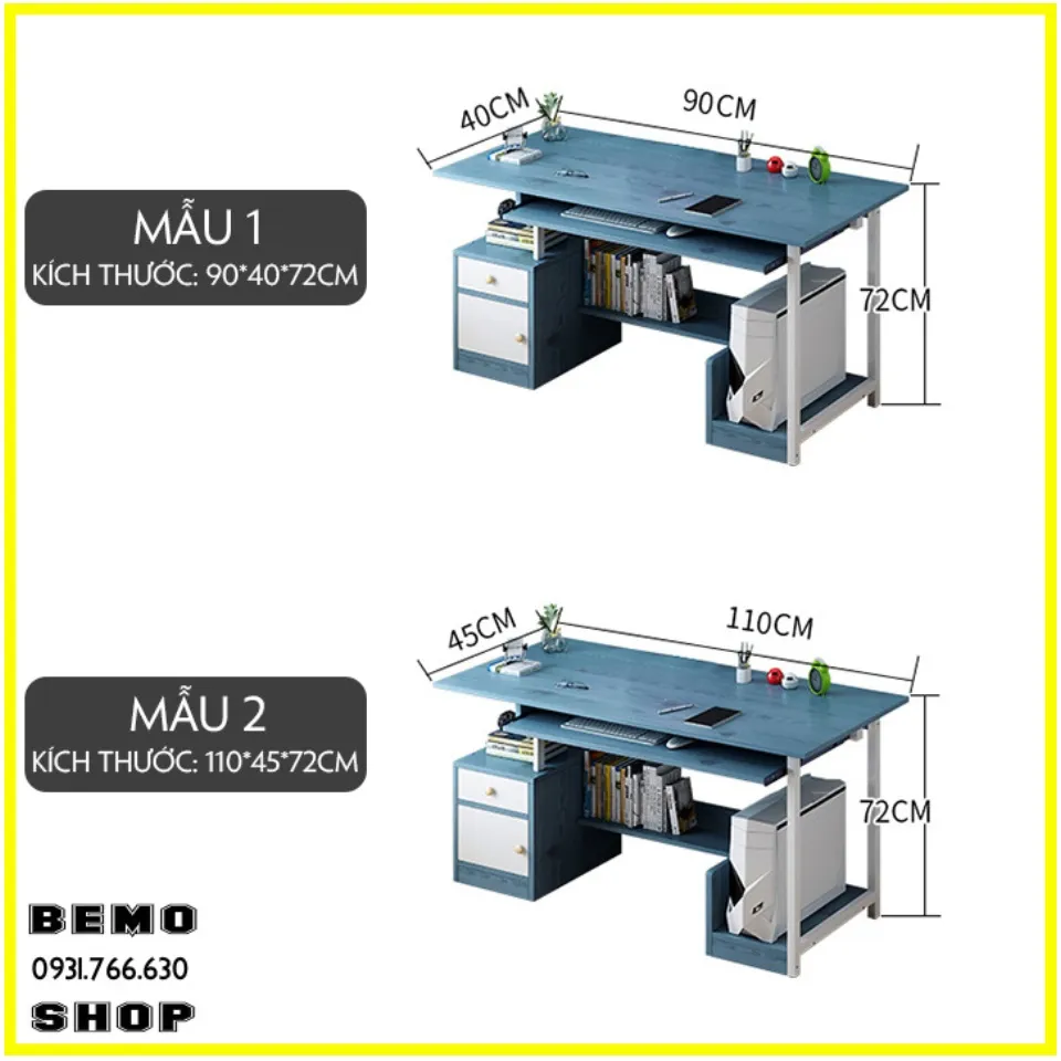 BÀN MÁY TÍNH GỖ TỰ NHIÊN10 MẪU ĐẸP TIỆN ÍCH
