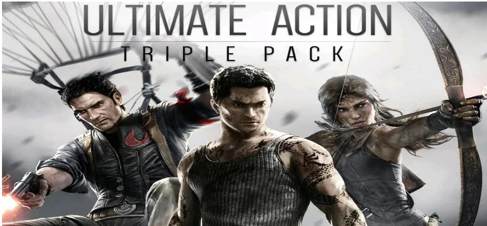 Ultimate Action Triple Pk (Just Cause 2/Tomb Raider/Sleeping Dogs), Square  Enix, PlayStation 3, 662248916200 
