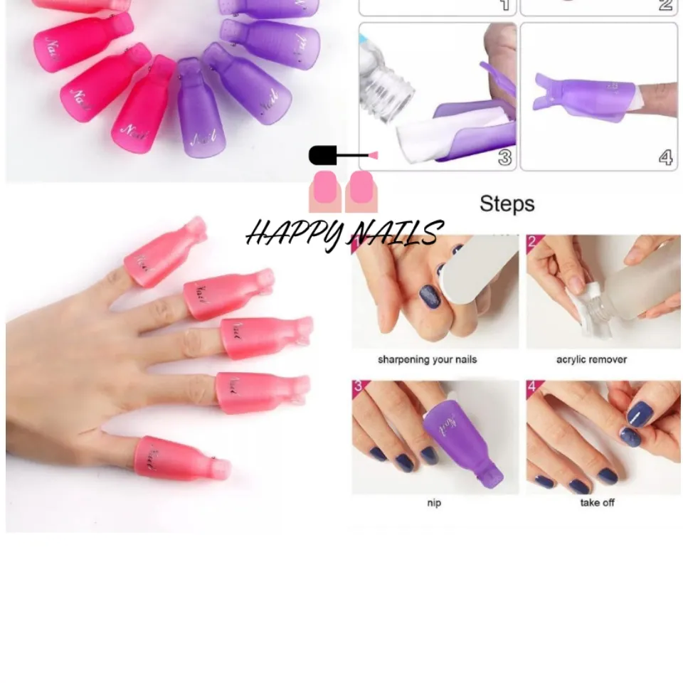 Hàng Xịn Siêu Bền Đẹp] Bộ kẹp ngón tay ủ phá gel nail 10 ngón tay,