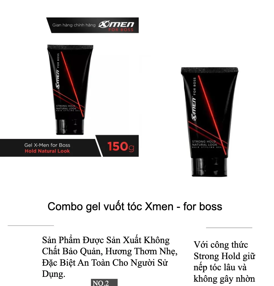 Gel vuốt tóc nam XMen 150g  keo tạo kiểu tóc nam x men For Boss  Mun  Fashion Shop  Lazadavn
