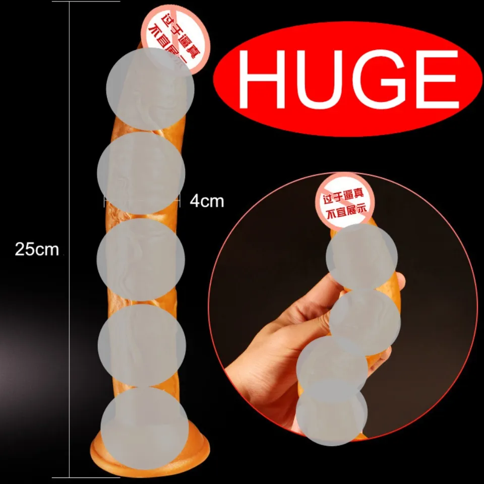 Ready Stock Female G-Spot Stimulation Dildo Woman Realistic Dildo Big Size 25cm Horse Huge Dildo Seks Toy For Wife Malaysia Lazada afbeelding afbeelding