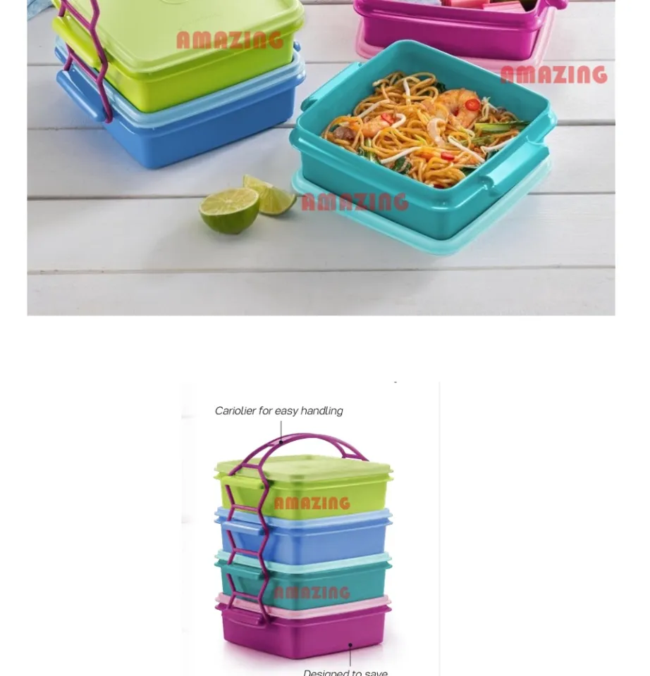 Tupperware Small Goody Box with Cariolier (4) 790ml