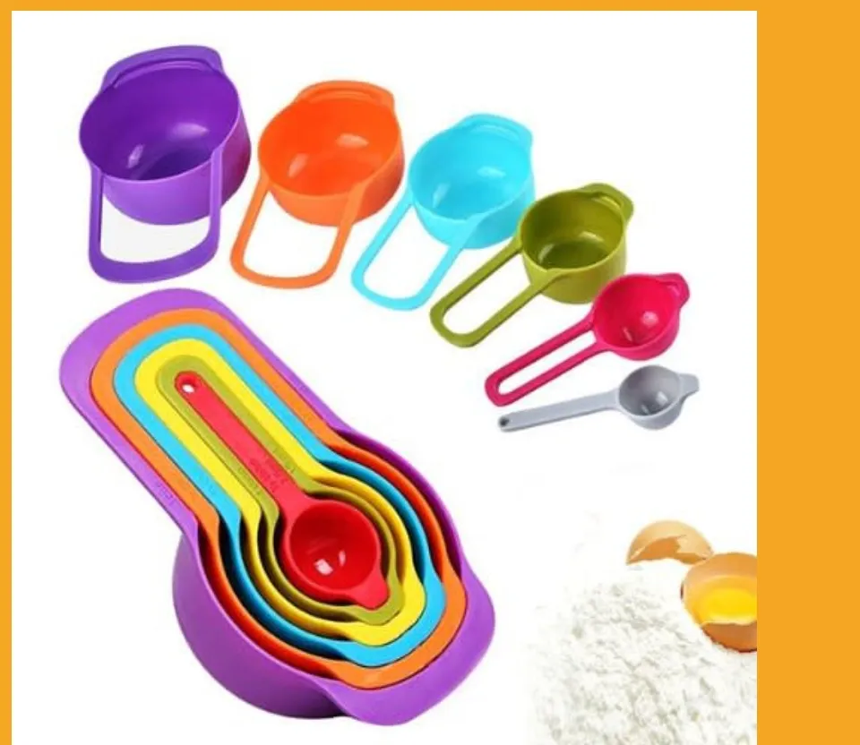 Kymbie® Iridescent Rainbow Set: Measuring Cups, Measuring Spoons and C –  shopbakerista