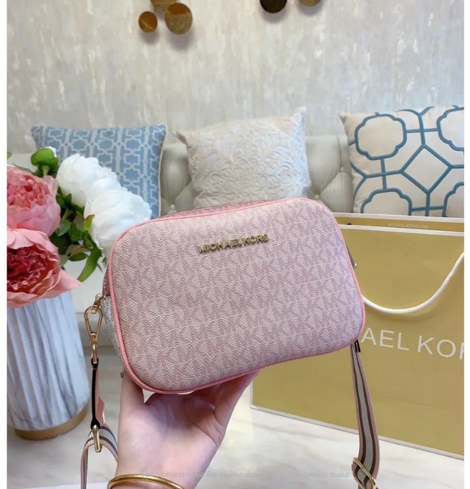 Mk hand/sling bag (pink), Women's Fashion, Bags & Wallets, Cross