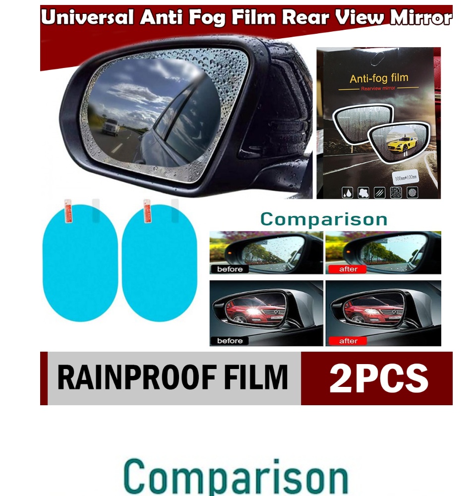 Automotive Universal Anti-Fog Film 175x200mm 2pcs Outdoors 