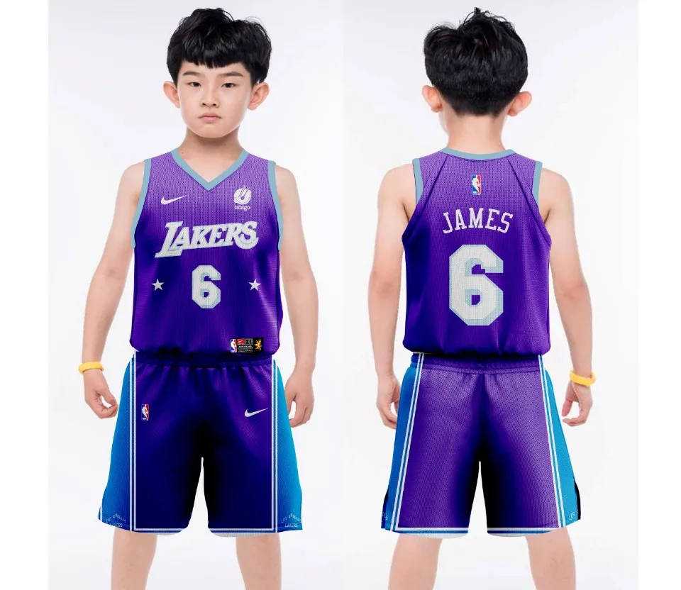 LAKERS 09 JAMES VIOLET CUSTOMIZED JERSEY TERNO WITH FREE NAME