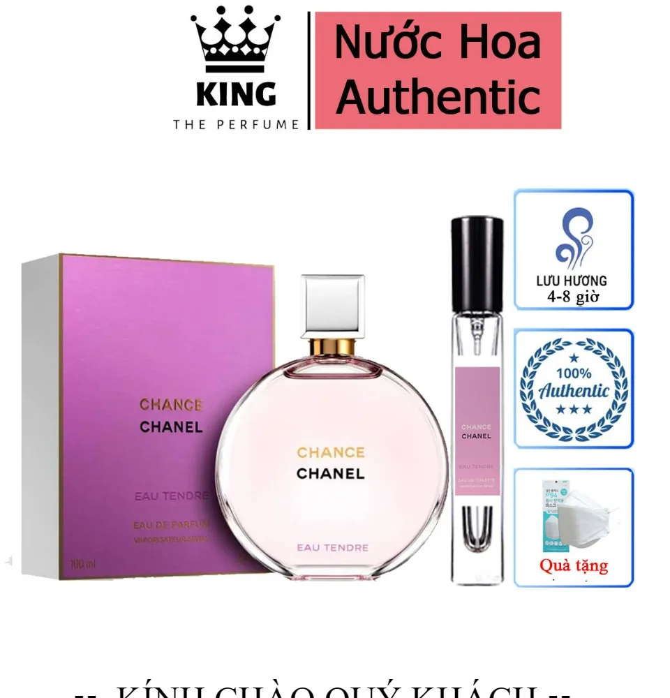 NƯỚC HOA NỮ CHANCE EAU TENDRE CỦA HÃNG CHANEL EDP 100ML  Huong Lee Cosmetic