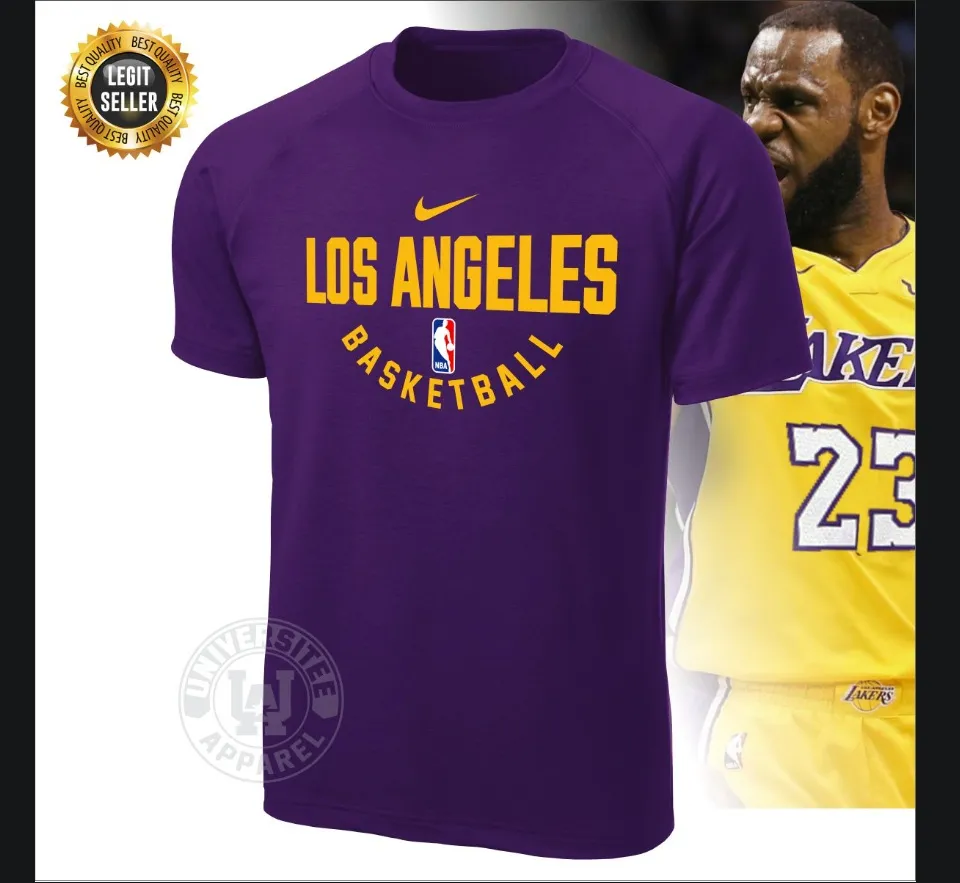 NBA Los Angeles Lakers Basketball Team Shirt LA Lakers Lebron James  Basketball Practice Shirt