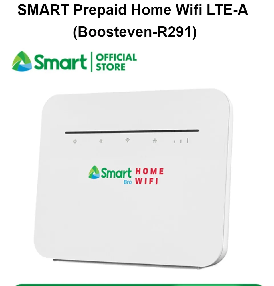 Smart Bro Prepaid Home WiFi Boosteven-R291 Modem SPECS