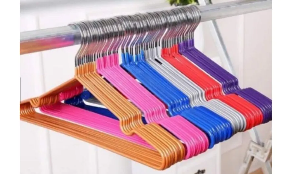 Lomani Colored Steel Clothes Hangers, Non Slip Hangers, Durable Heavy Duty,  Coat Hangers, No Shoulder Bump Suit Hangers, Laundry Metal Hangers, Space