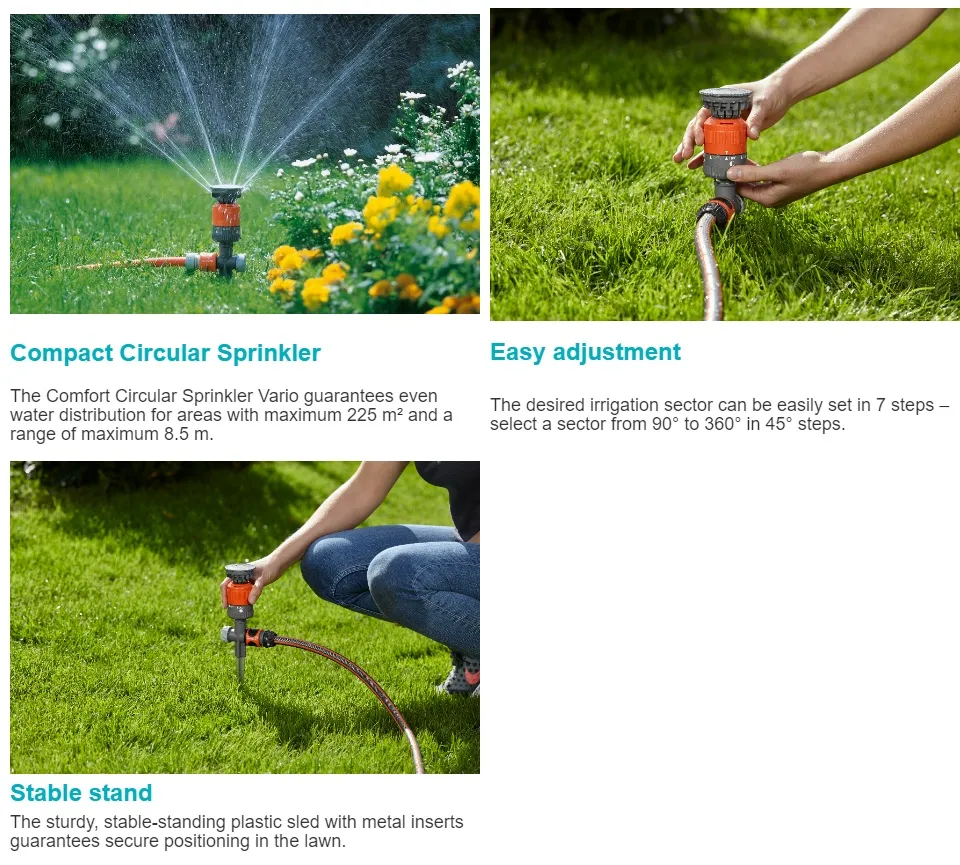 Gardena Comfort Circular Sprinkler Vario Spike Lazada Ph