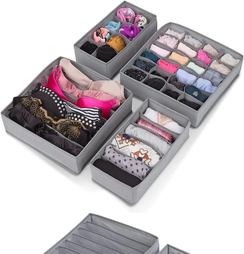 Underwear Bra Organizer Storage Box 2 Colors Drawer Closet