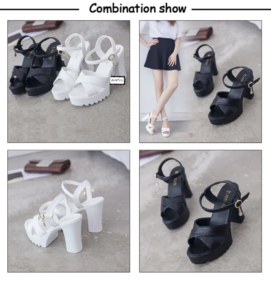 Atikota Kasut Raya Women Heels Sandals Korean Style Fashion Comfortable and  Convenient Cross Strap Sandal | Shopee Malaysia
