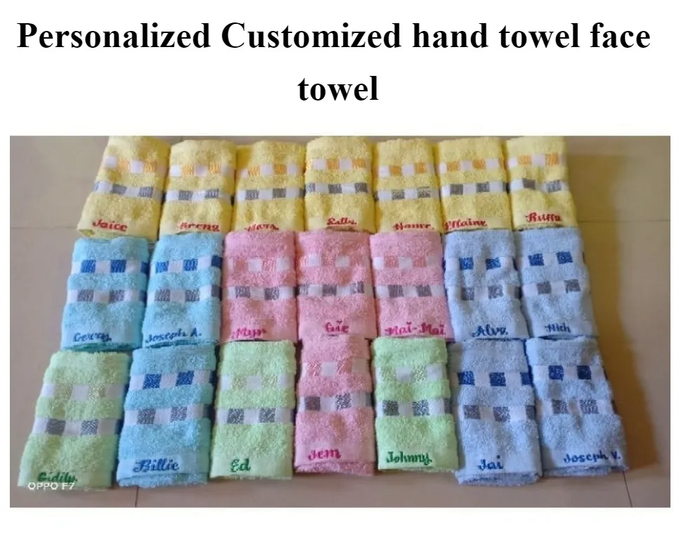 1pc Panda Embroidered Small Hand Towel