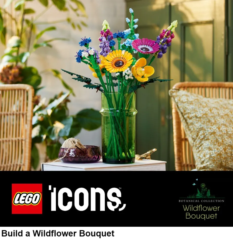 LEGO® Icons Wildflower Bouquet (10313)[939 pcs] Step-by-Step