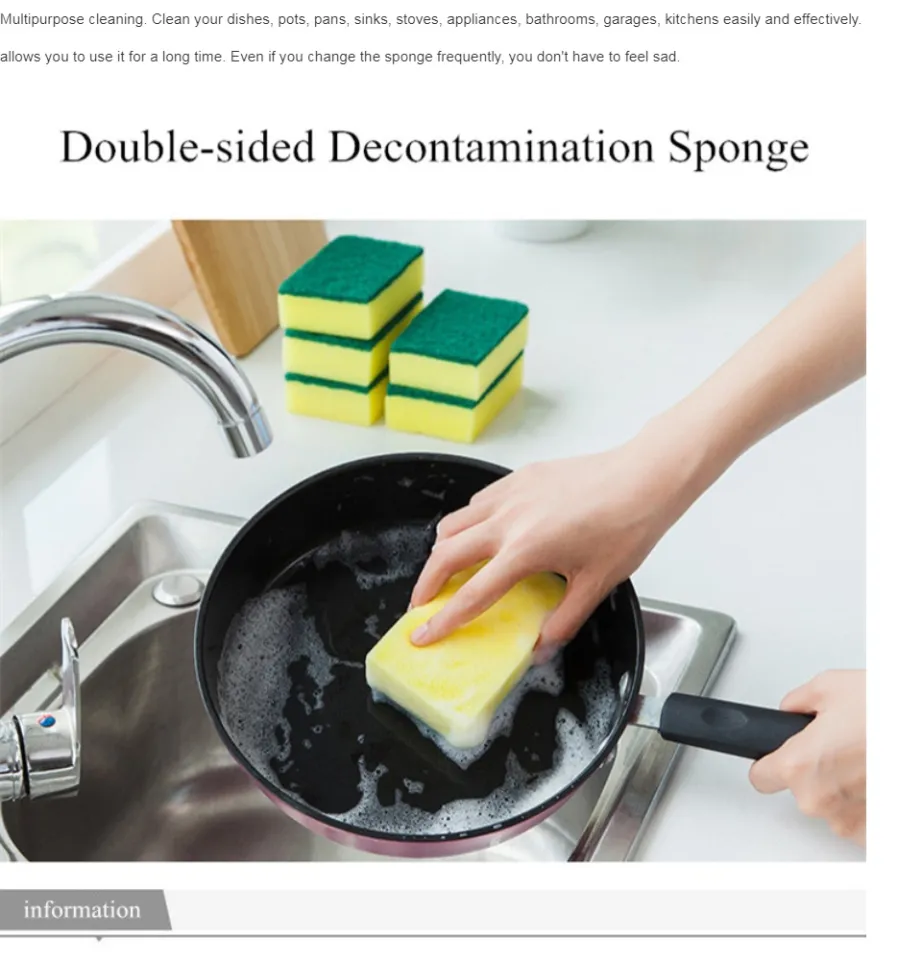 Double sided Dishwashing Sponge Cleaning And Decontamination - Temu