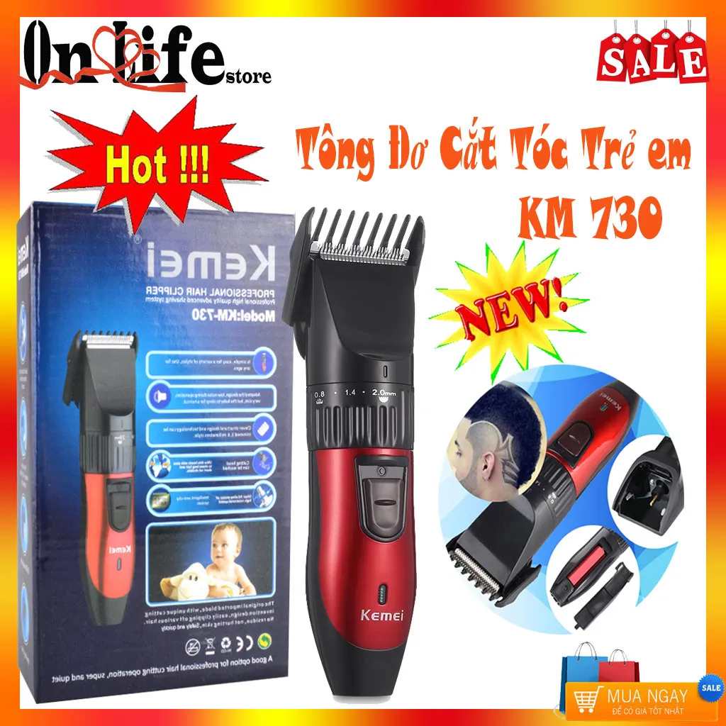 Tông Đơ Cắt Tóc Không Dây Kemei KM809A  Máy Hớt Tóc Cho SALON  Shopee  Việt Nam