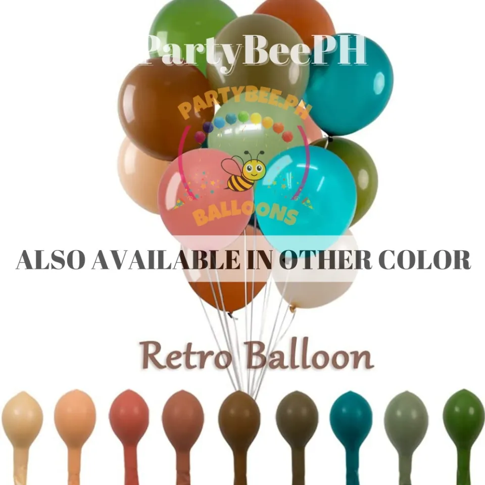 Party Port Retro Chocolate/Coffee/Brown Balloons Chocolate Coffee