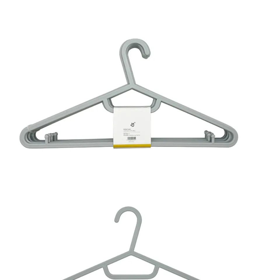 Miutiso 10pcs Plastic Hanger Heavy Duty Clothes Hangers Idael For