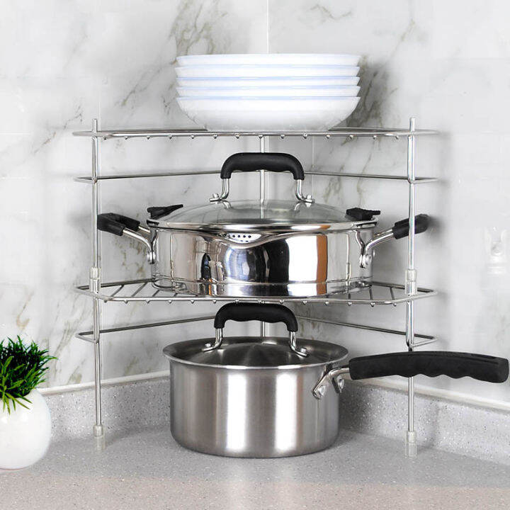 Dimension Space Kitchen Corner Storage Rack 304 Stainless Steel Corner