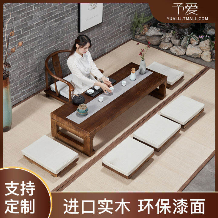 Tea Table Japanese Style Tatami Solid Wood Small Low Table Balcony
