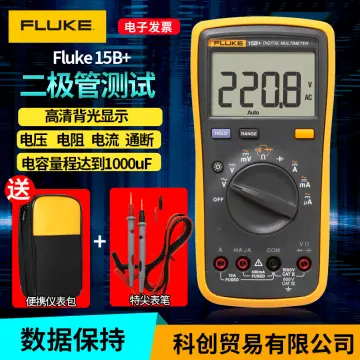Fluke F15b+ 4000 Counts Multimeter Portable Digital Multimeter