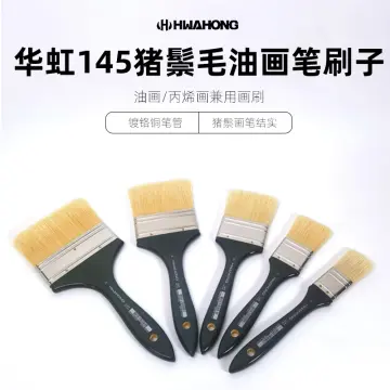 HWAHONG Artist Oil Acrylic Painting Paint Brush Filbert Flat Brush 804F  /800F Series,Natural Fiber,Oil