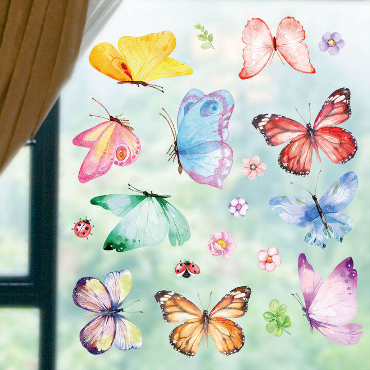 Cartoon Removable Butterfly Wall Sticker CHILDREN'S Room Tile