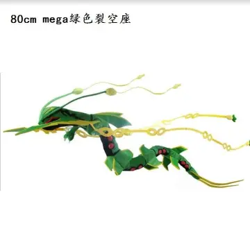 80cm High Quality Cute Rayquaza Plush Toy Shiny Pokemon Black